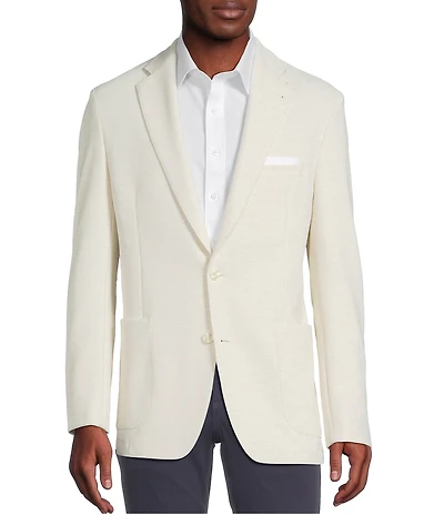 Cremieux Blue Label Solid Notch Lapel Knit Blazer