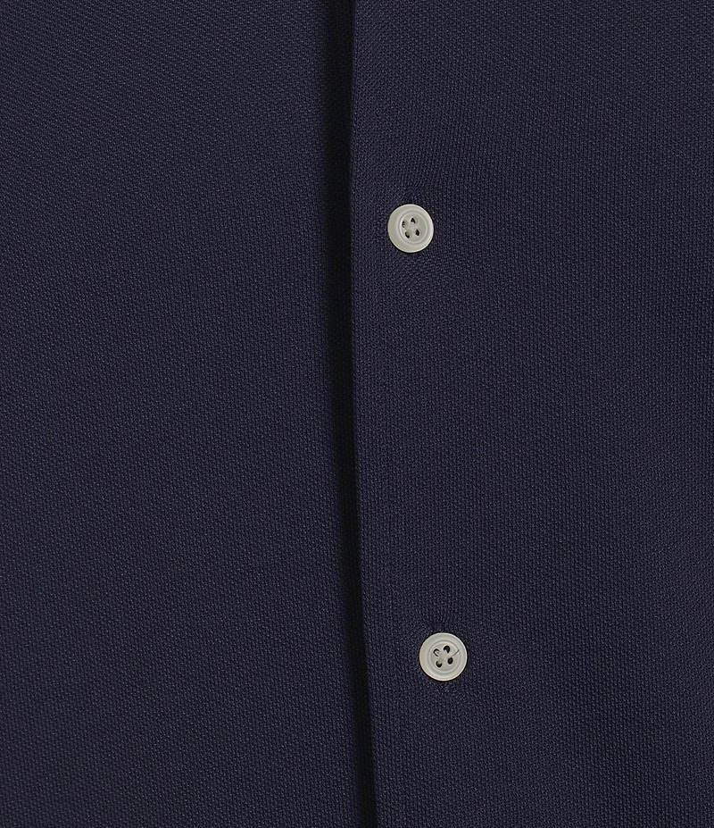Cremieux Blue Label Solid Knit Oxford Short Sleeve Woven Shirt