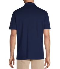 Cremieux Blue Label Solid Knit Oxford Short Sleeve Woven Shirt