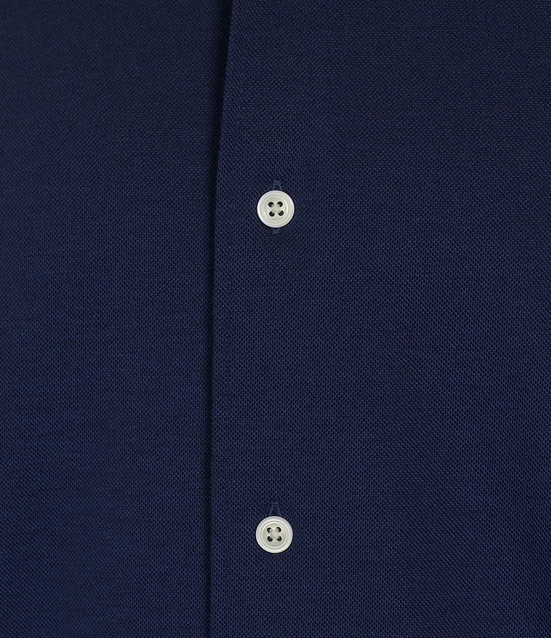 Cremieux Blue Label Solid Knit Oxford Short Sleeve Woven Shirt