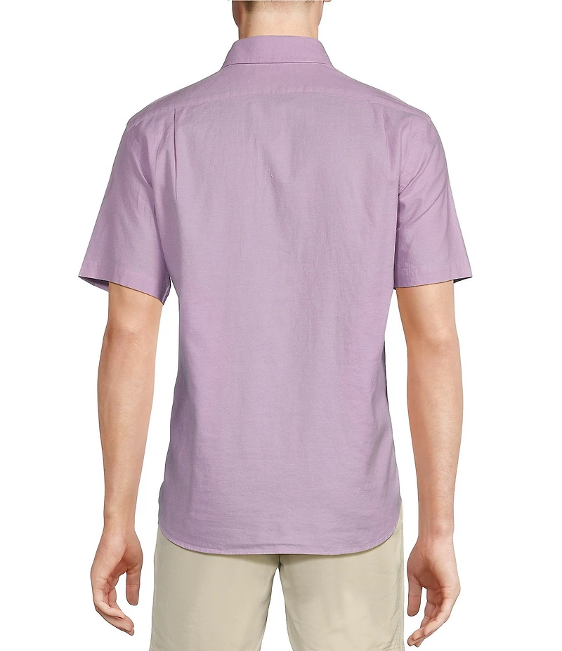 Cremieux Blue Label Solid Lightweight Oxford Short Sleeve Woven Shirt