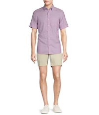 Cremieux Blue Label Solid Lightweight Oxford Short Sleeve Woven Shirt