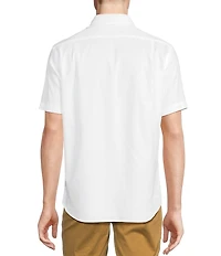 Cremieux Blue Label Solid Lightweight Oxford Short Sleeve Woven Shirt