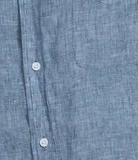 Cremieux Blue Label Solid Linen Short Sleeve Woven Shirt