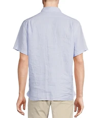 Cremieux Blue Label Solid Linen Short Sleeve Woven Shirt