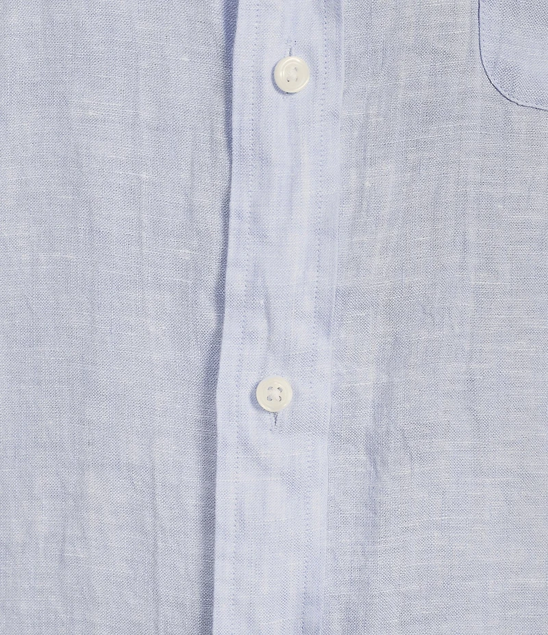 Cremieux Blue Label Solid Linen Short Sleeve Woven Shirt