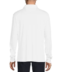 Cremieux Blue Label Solid Long Sleeve Cotton Interlock Polo Shirt