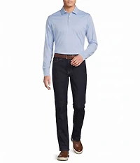 Cremieux Blue Label Solid Long Sleeve Cotton Interlock Polo Shirt
