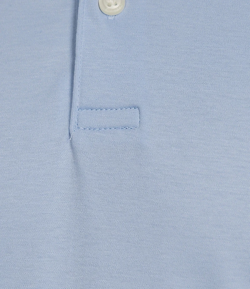 Cremieux Blue Label Solid Long Sleeve Cotton Interlock Polo Shirt