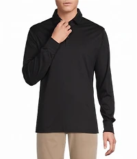 Cremieux Blue Label Solid Long Sleeve Cotton Interlock Polo Shirt