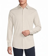 Cremieux Blue Label Solid Long Sleeve Cotton Interlock Shirt