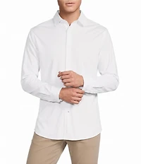 Cremieux Blue Label Solid Long Sleeve Cotton Interlock Shirt