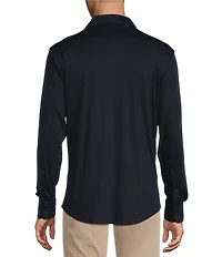 Cremieux Blue Label Solid Long Sleeve Cotton Interlock Shirt