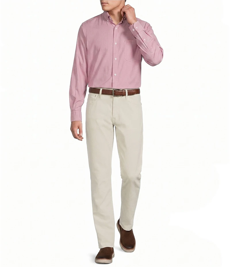 Cremieux Blue Label Solid Long Sleeve Woven Shirt