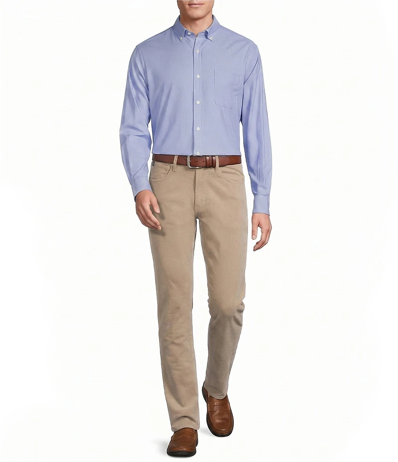 Cremieux Blue Label Solid Long Sleeve Woven Shirt