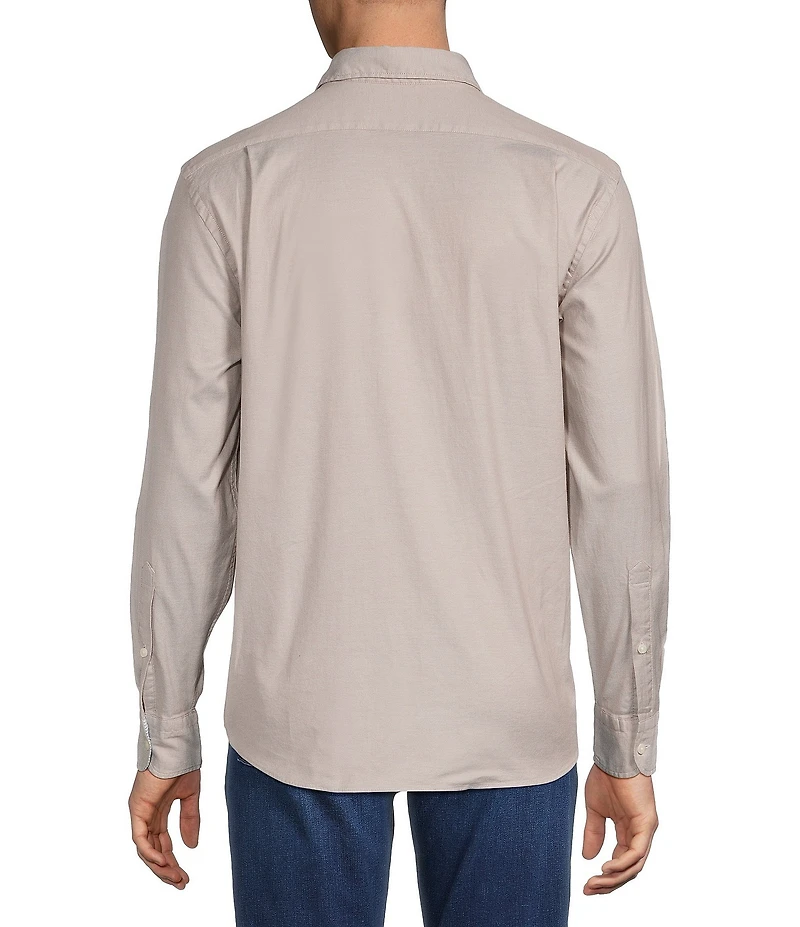 Cremieux Blue Label Solid Long Sleeve Woven Shirt