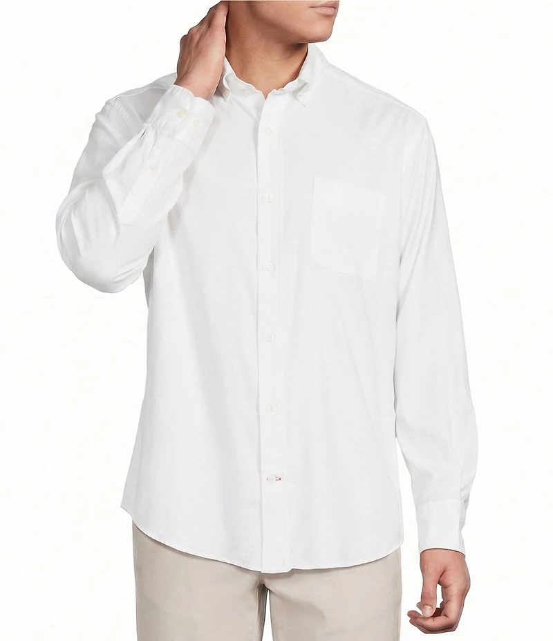 Cremieux Blue Label Solid Long Sleeve Woven Shirt