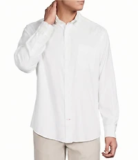 Cremieux Blue Label Solid Long Sleeve Woven Shirt