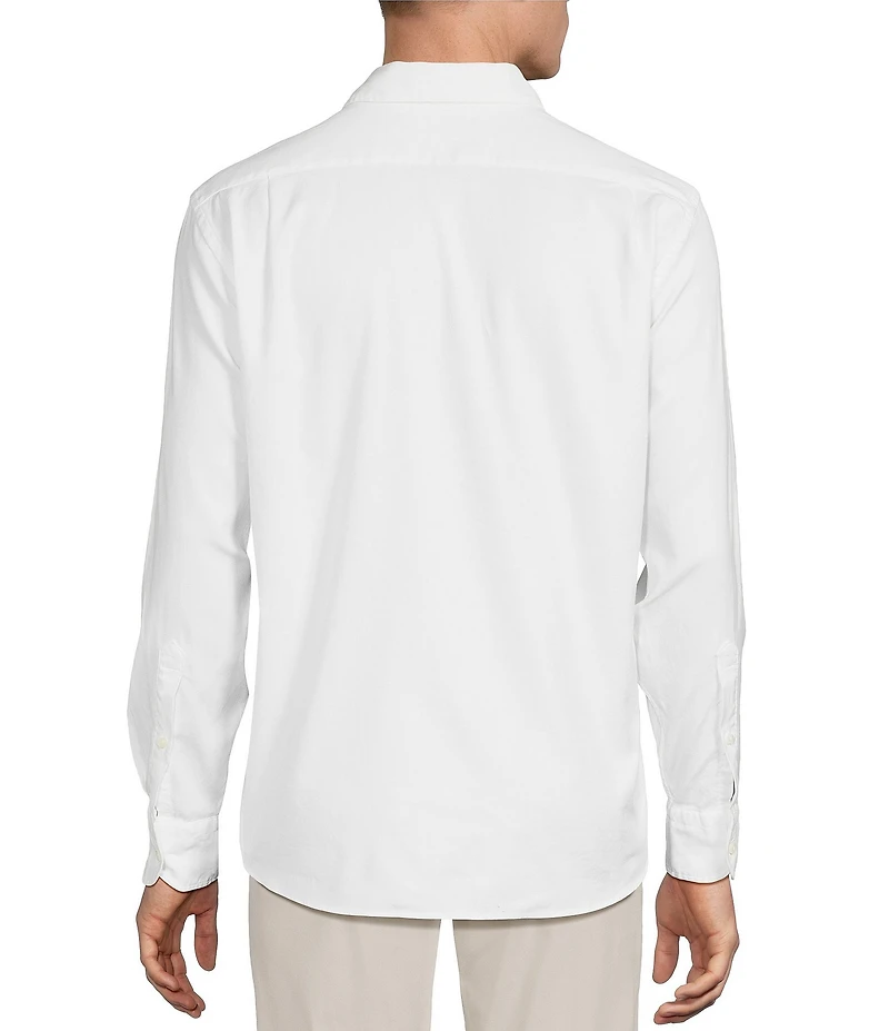 Cremieux Blue Label Solid Long Sleeve Woven Shirt