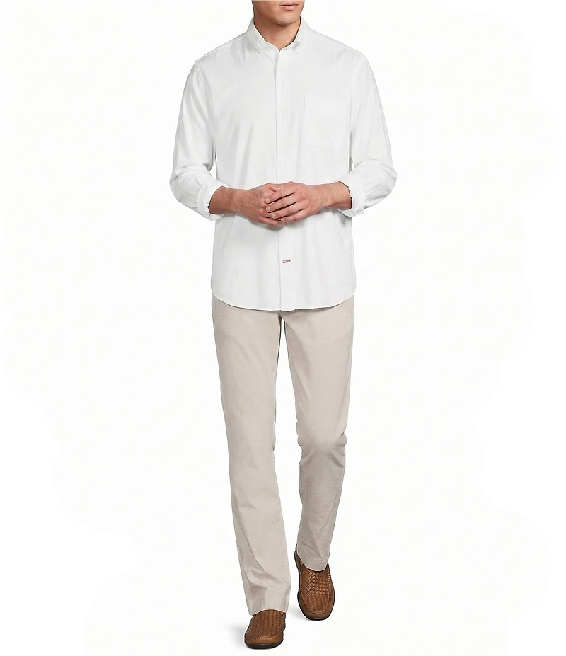 Cremieux Blue Label Solid Long Sleeve Woven Shirt