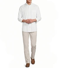 Cremieux Blue Label Solid Long Sleeve Woven Shirt