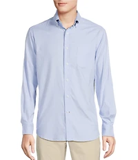Cremieux Blue Label Solid Oxford Long Sleeve Woven Shirt