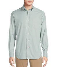 Cremieux Blue Label Solid Oxford Long Sleeve Woven Shirt