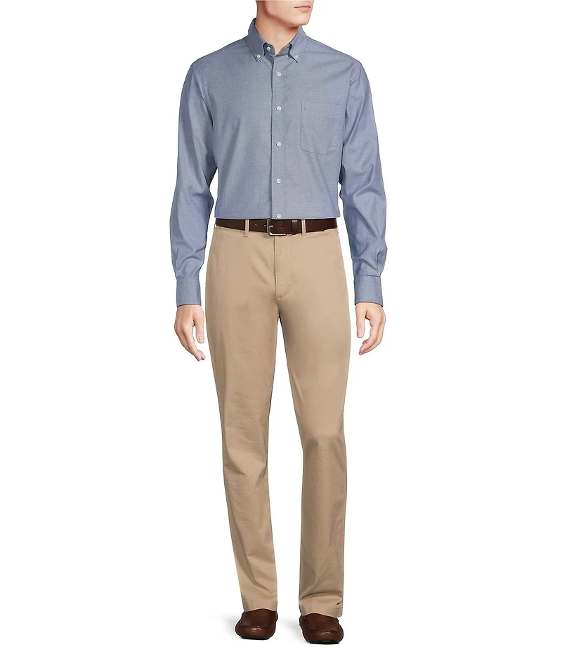 Cremieux Blue Label Solid Oxford Long Sleeve Woven Shirt