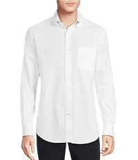 Cremieux Blue Label Solid Oxford Long Sleeve Woven Shirt