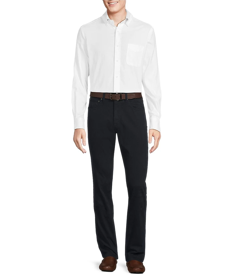 Cremieux Blue Label Solid Oxford Long Sleeve Woven Shirt