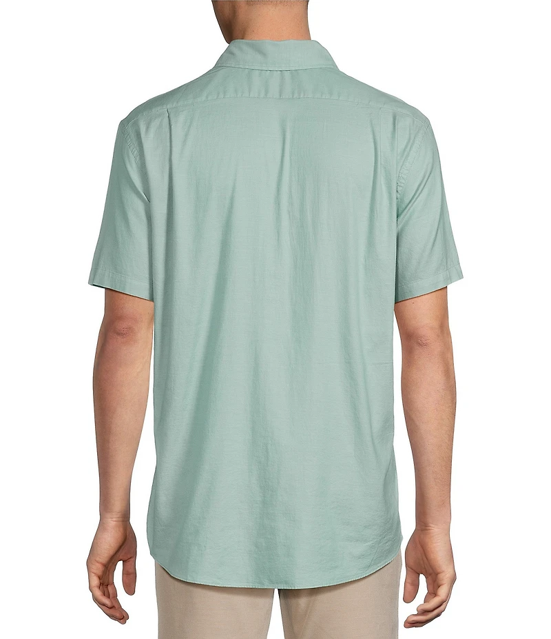 Cremieux Blue Label Solid Oxford Short Sleeve Woven Shirt