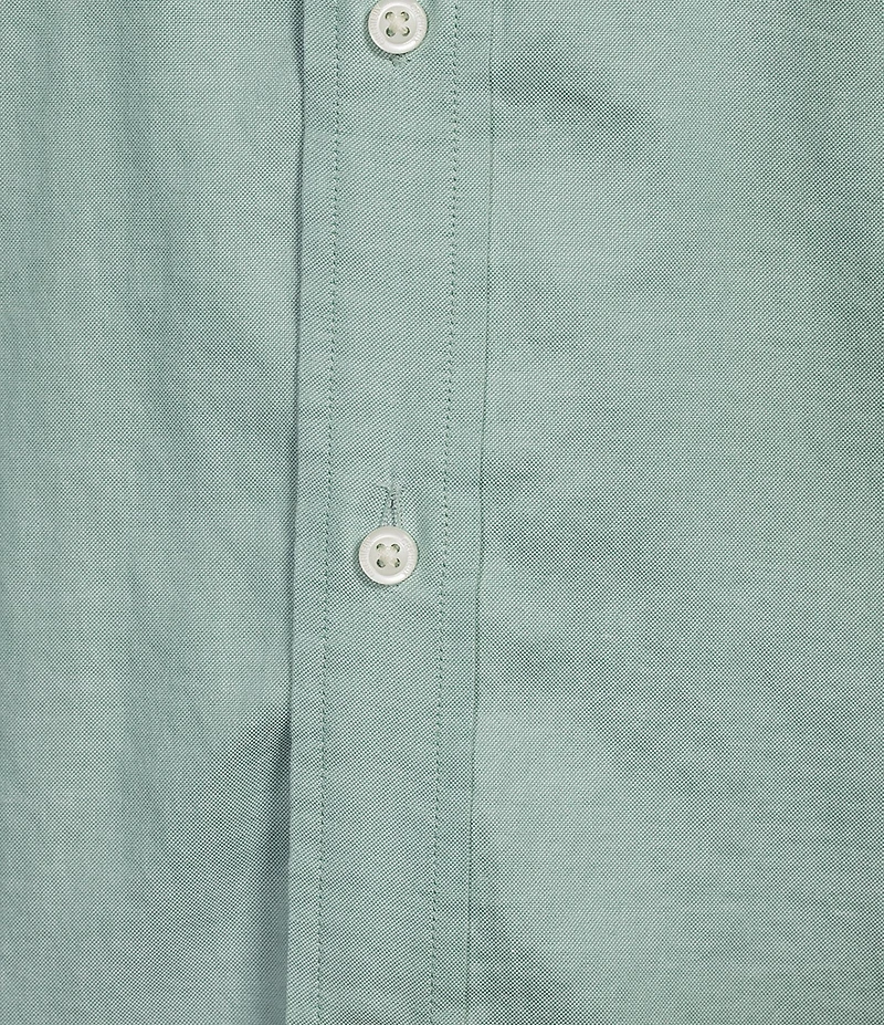 Cremieux Blue Label Solid Oxford Short Sleeve Woven Shirt