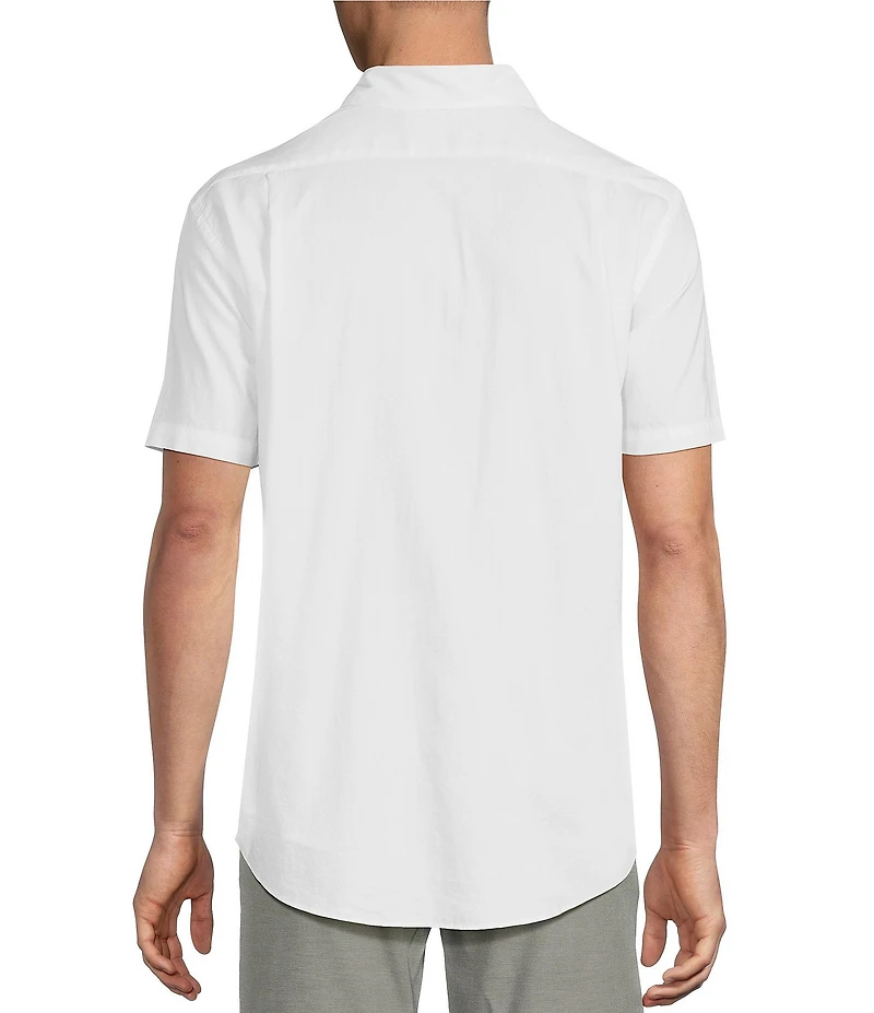 Cremieux Blue Label Solid Oxford Short Sleeve Woven Shirt