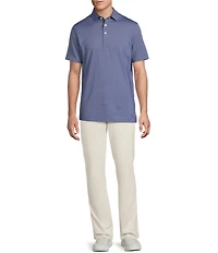 Cremieux Blue Label Solid Performance Stretch Short Sleeve Golf Polo Shirt