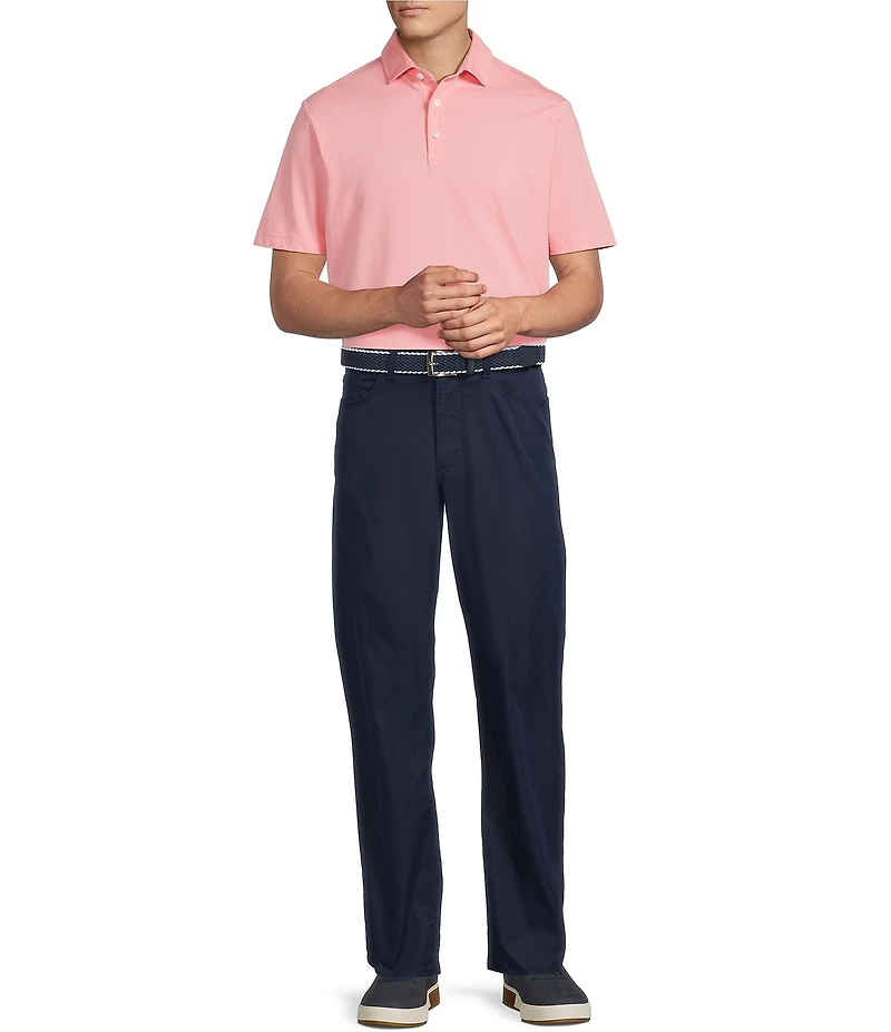 Cremieux Blue Label Solid Performance Stretch Short Sleeve Golf Polo Shirt