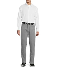 Cremieux Blue Label Solid Seersucker Performance Long Sleeve Woven Shirt