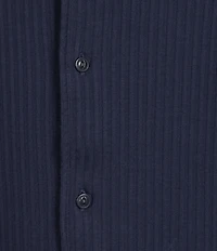 Cremieux Blue Label Solid Seersucker Short Sleeve Button Front Shirt