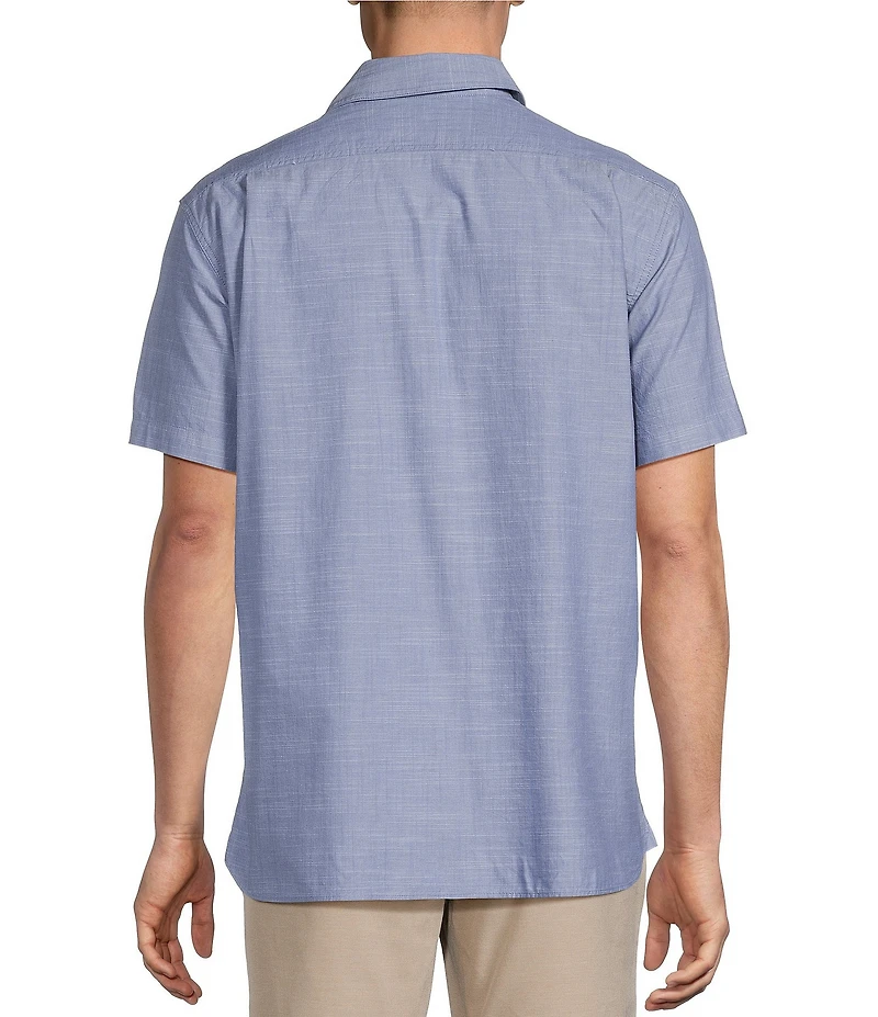 Cremieux Blue Label Solid Short Sleeve Woven Shirt