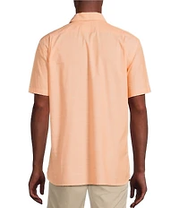 Cremieux Blue Label Solid Cotton Slub Short Sleeve Woven Shirt