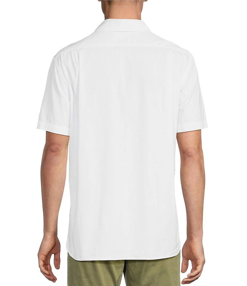 Cremieux Blue Label Solid Short Sleeve Woven Shirt