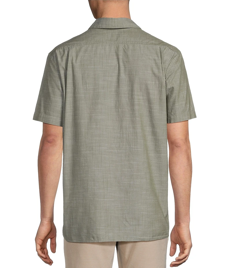 Cremieux Blue Label Solid Short Sleeve Woven Shirt