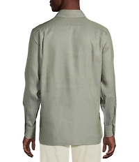 Cremieux Blue Label Solid Twill Long Sleeve Woven Shirt