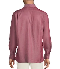Cremieux Blue Label Solid Twill Long Sleeve Woven Shirt