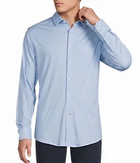 Cremieux Blue Label Square Geometric Print Interlock Cotton Shirt