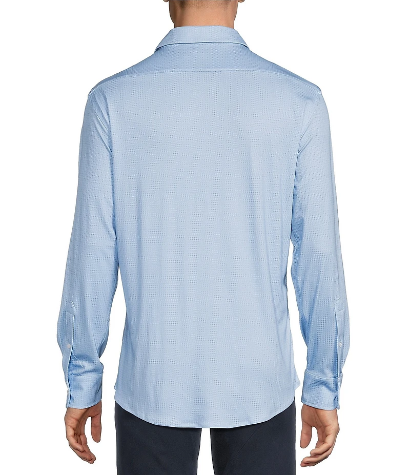 Cremieux Blue Label Square Geometric Print Interlock Cotton Shirt