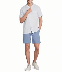 Cremieux Blue Label St. Barts Collection Check Short Sleeve Woven Camp Shirt