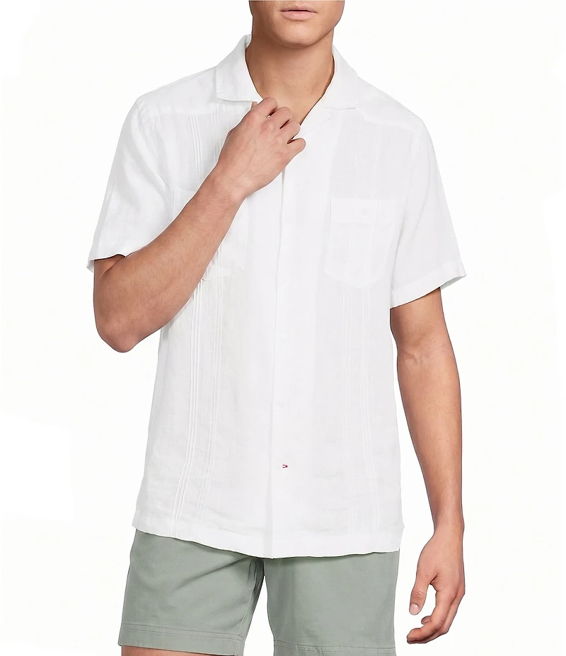 Cremieux Blue Label St. Barts Collection Embordered Short Sleeve Woven Camp Shirt