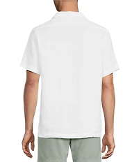 Cremieux Blue Label St. Barts Collection Embordered Short Sleeve Woven Camp Shirt