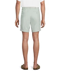 Cremieux Blue Label St. Barts Collection Flat Front Solid CMX 7#double; Inseam Shorts