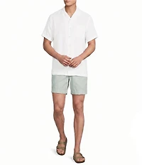 Cremieux Blue Label St. Barts Collection Flat Front Solid CMX 7#double; Inseam Shorts